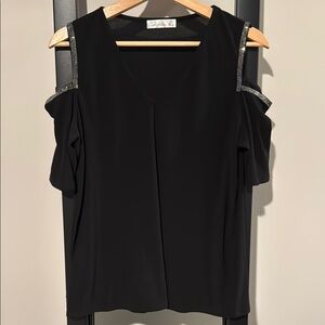 Glitzy Cold Shoulder Top